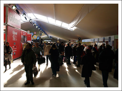 A l'intérieur d'une des bulles du festival