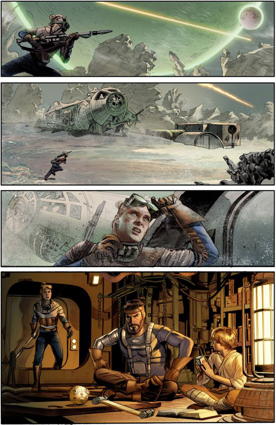 Star Wars le script original en comics