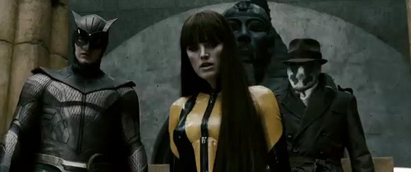 Watchmen: Dan Dreiberg / Nite Owl II (Patrick Wilson), Laurie Jupiter / Silk Spectre II (Malin Akerman) et Walter Kovacs / Rorschach (Jackie Earle Haley)