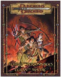 Dungeons & Dragons 3ème édition : Feuilles de Personnages et Ecran du Maître - édition 3.5