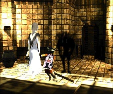 Ico protège Yorda contre les ombres maléfiques...