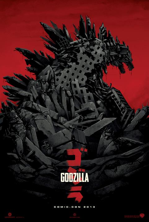 Affiche teaser de Godzilla pour la comic-con 2013
