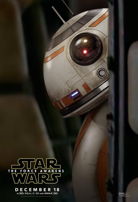 Affiche teaser centrée sur BB-8