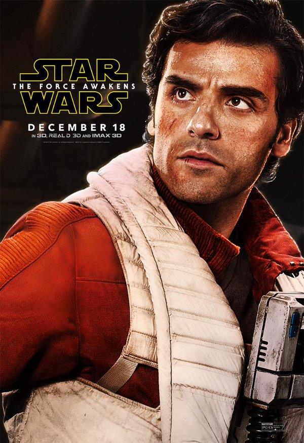 Affiche teaser centrée sur Poe Dameron