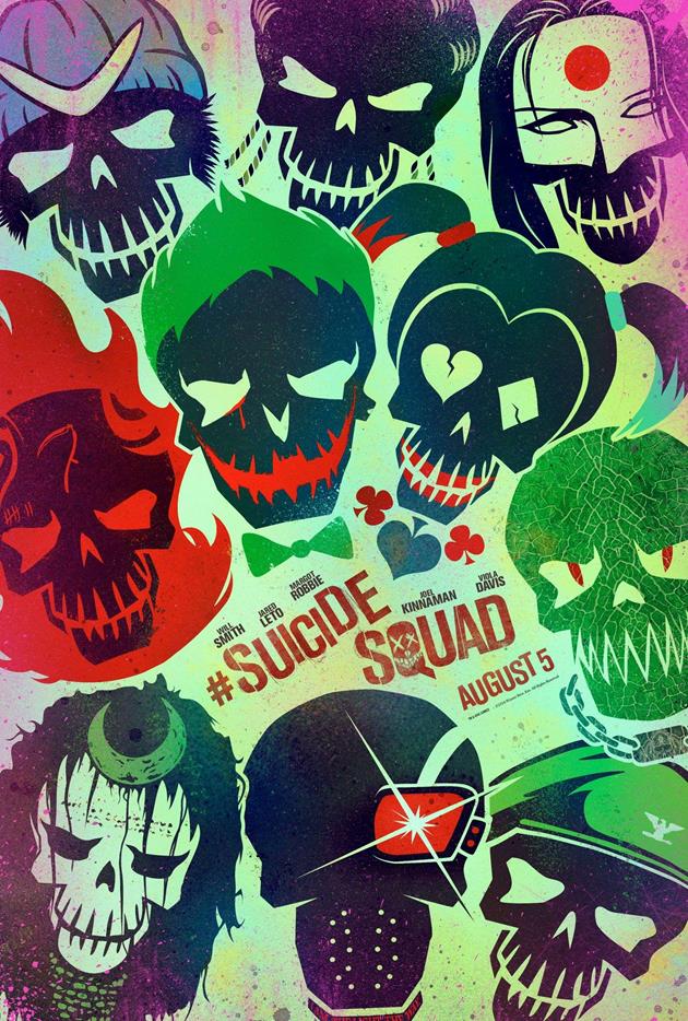 Affiche Suicide Squad - Tous les personnages de l'escadron suicide