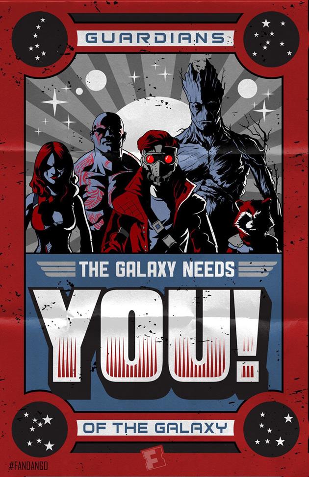 Affiche conceptuelle The Galaxy Needs You