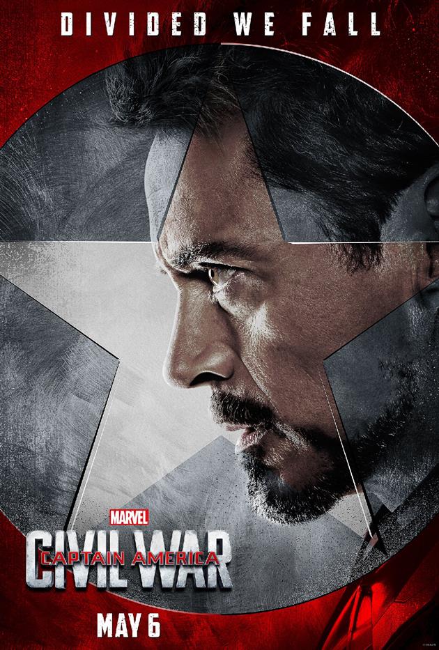 Affiche "Divided We Fall" - Tous avec Tony Stark / Iron Man