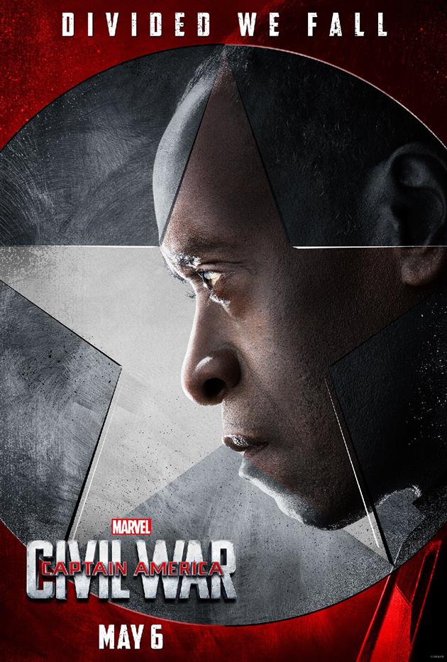 Affiche "Divided We Fall" - War Machine du côté de Tony Stark