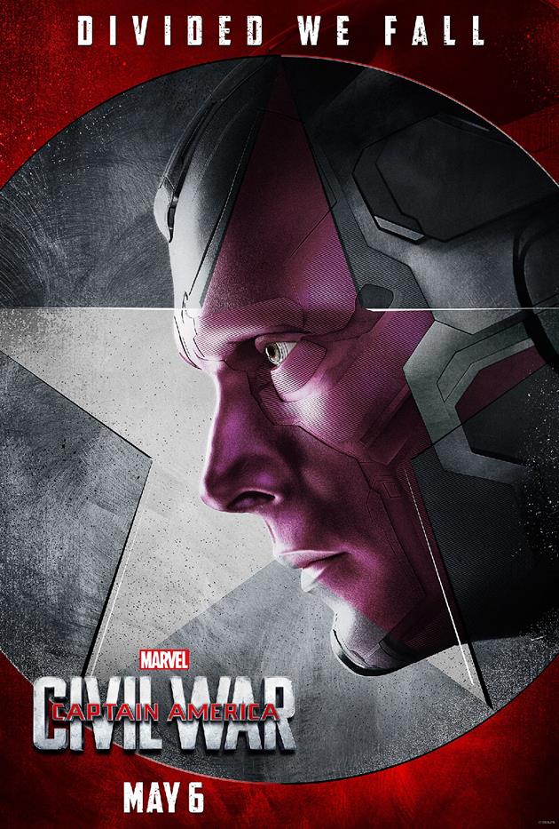 Affiche "Divided We Fall" - Vision du côté de Tony Stark