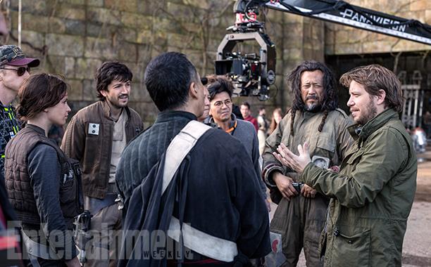 Réunion de production sur le tournage de Rogue One