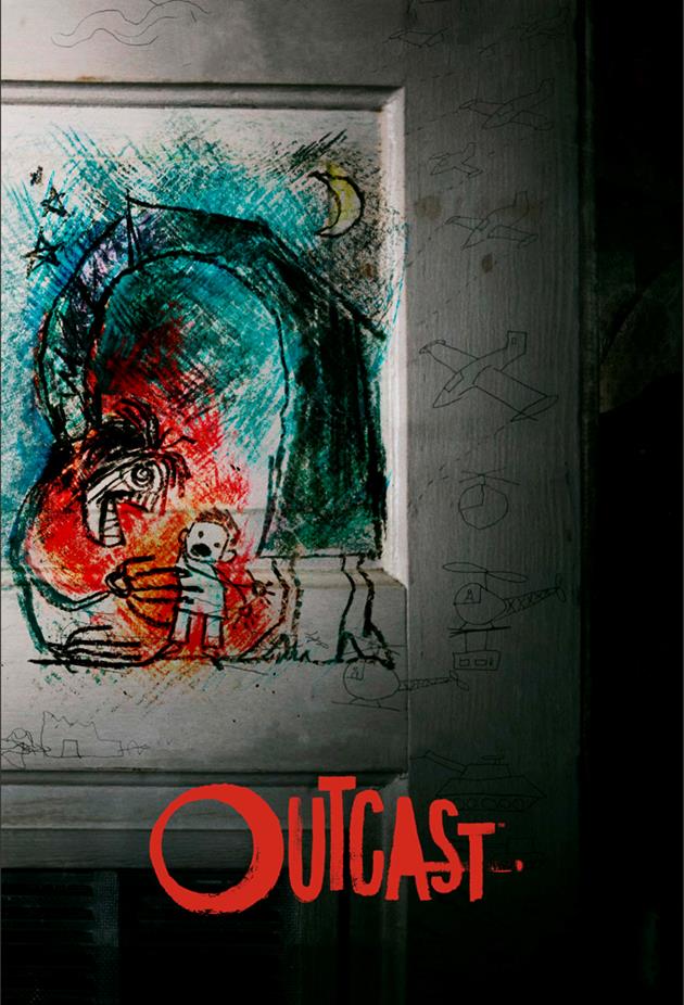 Affiche Outcast - Un dessin d'enfant torturé qui fait peur