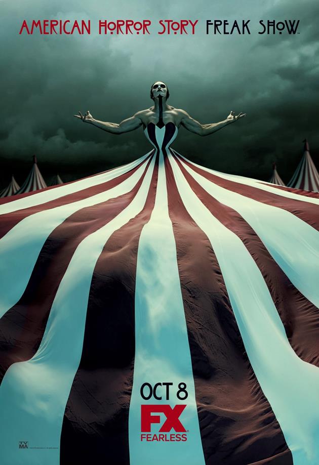 Affiche American Horror Story saison 4 Freak Show - Robe chapiteau