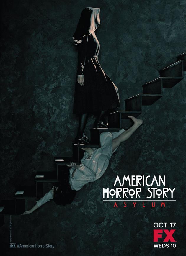 Affiche American Horror Story saison 2 Asylum - Escalier Escher