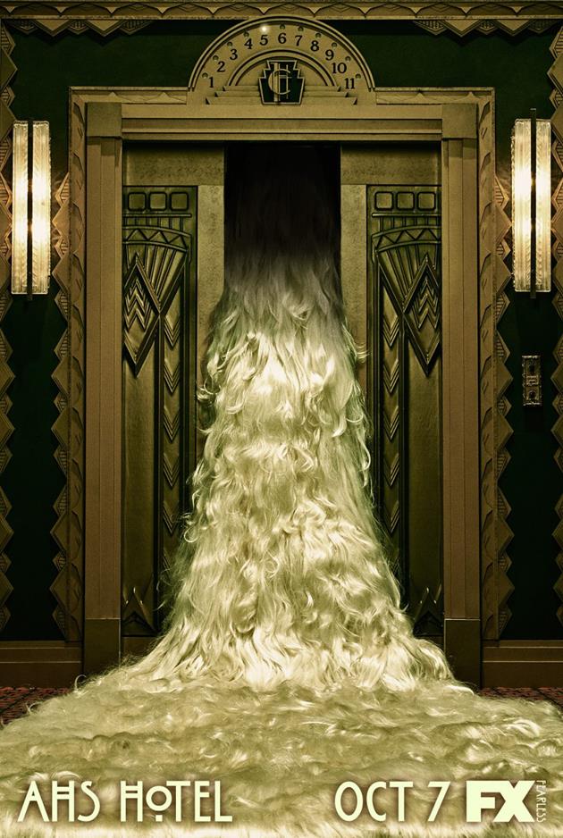 Affiche American Horror Story saison 5 Hotel - Ascenseur vers le 7ème ciel