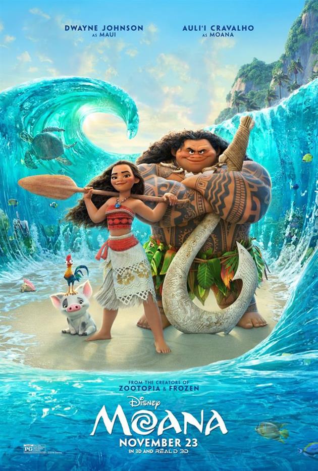 Affiche américaine de Moana