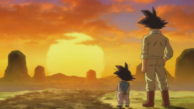 Sangoku et Sangoten admirant un coucher de soleil