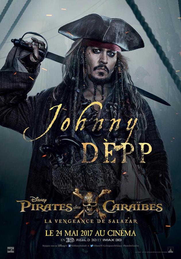 Affiche Pirates 5 - Johnny Depp