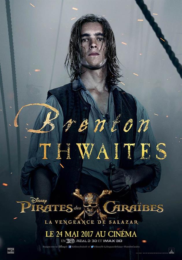 Affiche Pirates 5 - Brenton Thwaites