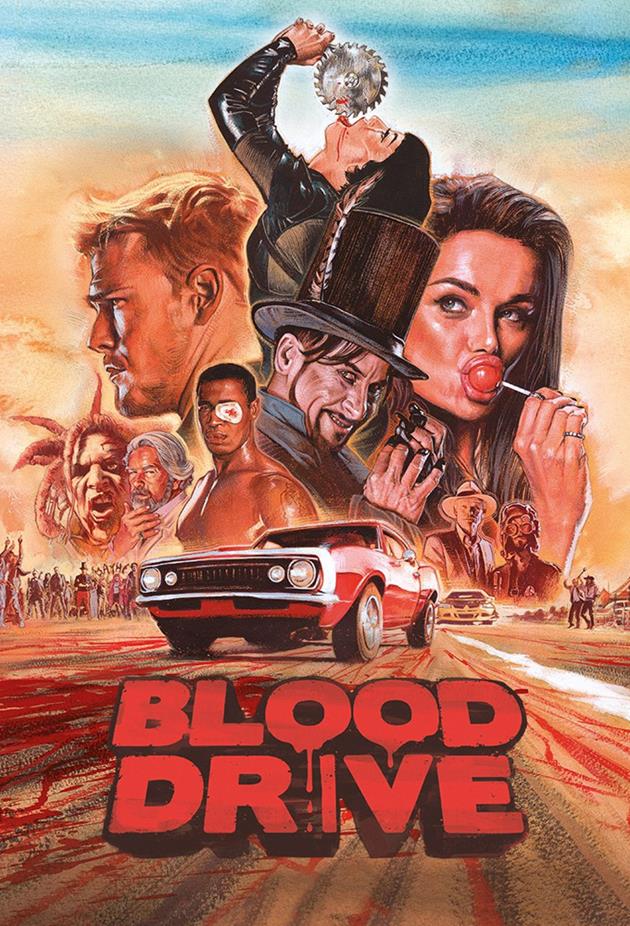 Affiche dessinée pour Blood Drive