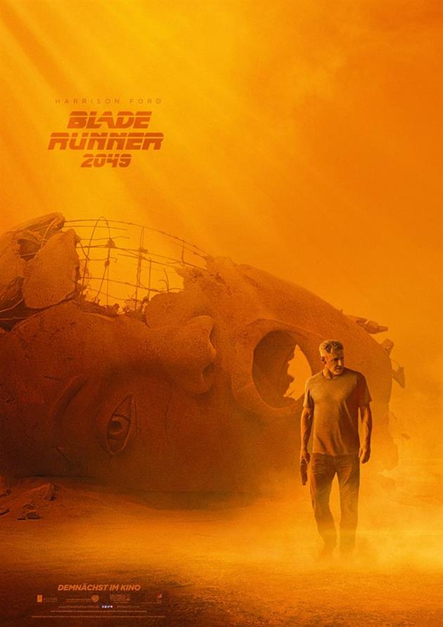Affiche teaser Visage Deckard Blade Runner 2049