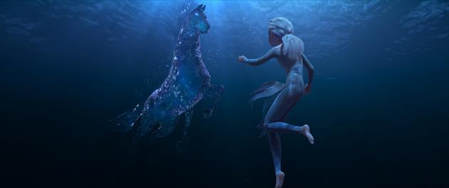 L'esprit de l'eau face à Elsa