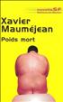 Poids Mort Grand Format - Editions du Rocher