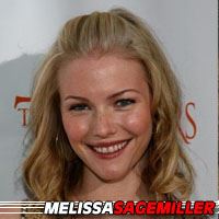 Melissa Sagemiller  Actrice